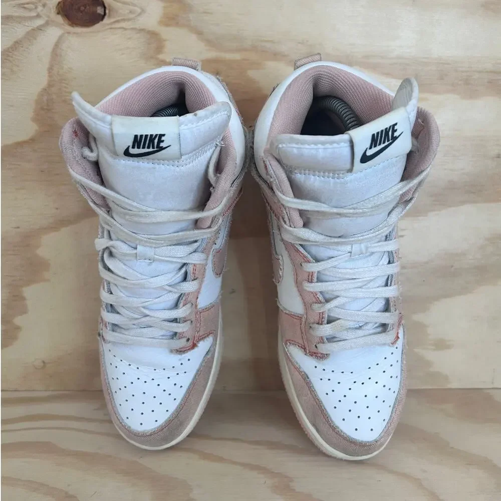Nike - Dunk High 1985 - Sneakers - White/Pink - Women's - 10 - DV1143-800
